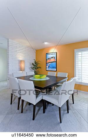Stock Image - Modern dining room. Fotosearch
