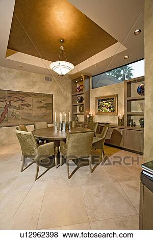 Modern dining room View Large Photo Image Stock Photo - Modern dining room. Fotosearch