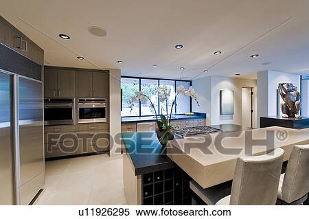 Stock Photography - Modern domestic kitchen. Fotosearch