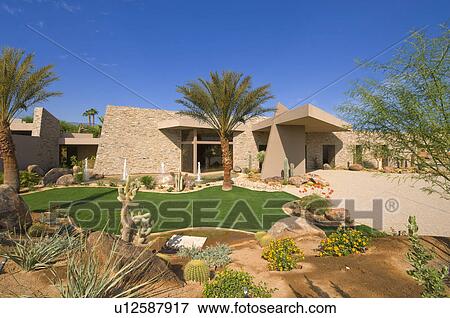 Modern house exterior View Large Photo Image Stock Photo - Modern house exterior. Fotosearch