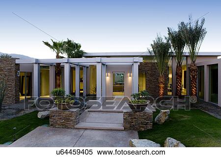 Modern house exterior View Large Photo Image Stock Photography - Modern house exterior . Fotosearch