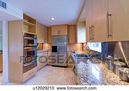 Stock Image - Modern kitchen. Fotosearch