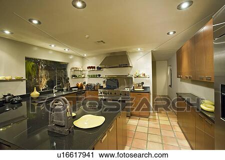 Stock Image - Modern kitchen. Fotosearch