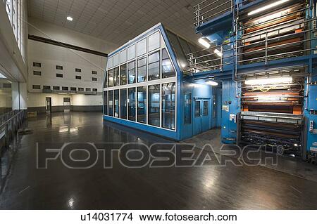Picture - Newspaper factory interior. Fotosearch