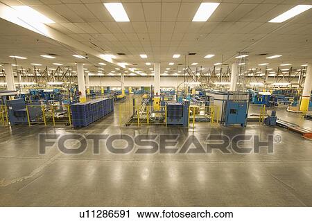 Stock Image - Newspaper factory interior. Fotosearch