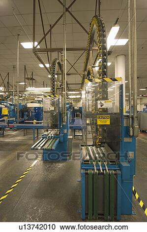 Stock Image - Newspaper factory interior. Fotosearch