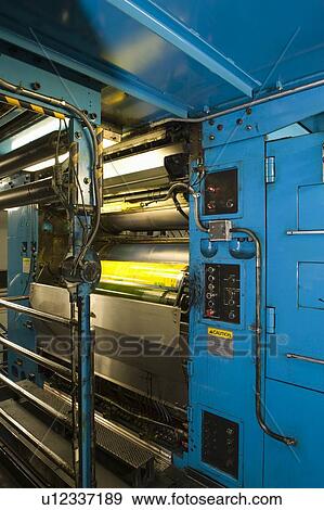 Stock Photo - Newspaper factory interior. Fotosearch