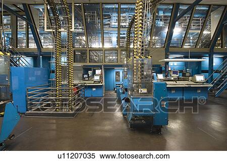Newspaper factory interior View Large Photo Image Stock Photography - Newspaper factory interior. Fotosearch