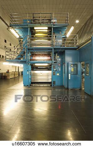 Stock Photography - Newspaper factory interior. Fotosearch