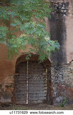 Rajasthan India door in wall View Large Photo Image Stock Photo - Rajasthan India door in wall. Fotosearch