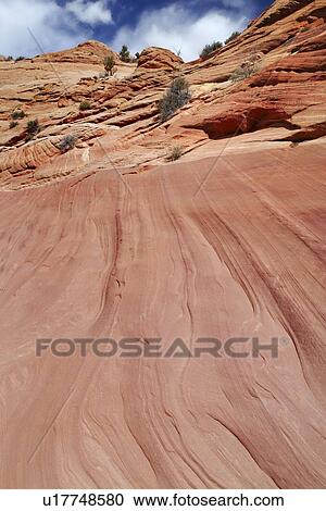 Stock Image - Rock formation in North America. Fotosearch