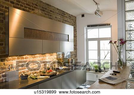 Stock Photo - Showcase kitchen. Fotosearch
