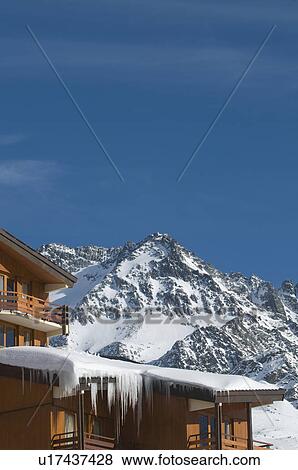 Stock Photo - Ski resort in winter. Fotosearch