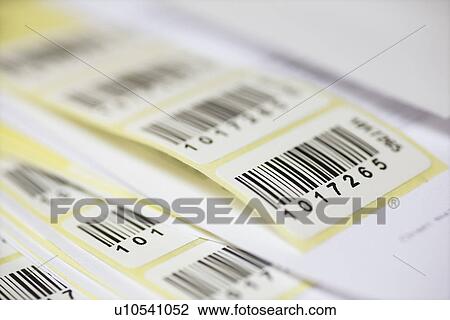 Stickers with bar code View Large Photo Image Stock Image - Stickers with bar code. Fotosearch