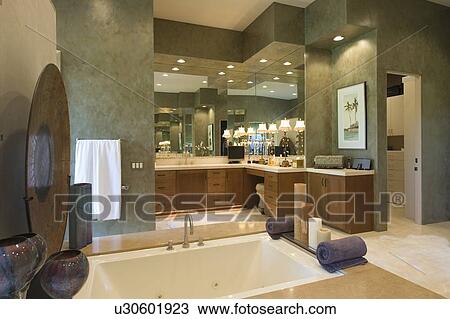 Sunken bath in Palm Springs home View Large Photo Image Stock Image - Sunken bath in Palm Springs home. Fotosearch