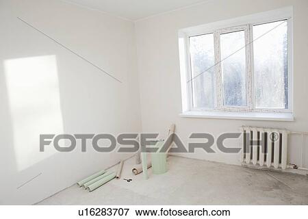 Stock Photo - Sunlit window in new apartment. Fotosearch