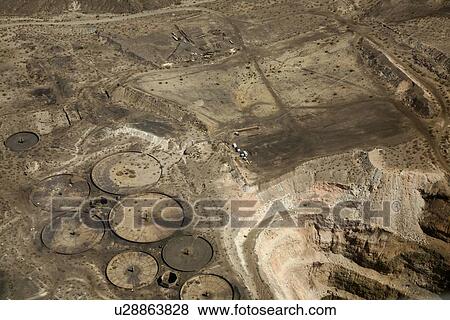 Stock Photo - Tin quarry in the Nevada desert. Fotosearch