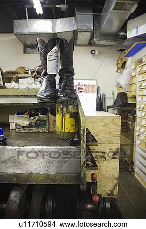 Picture - Traditional shoemaker workshop. Fotosearch