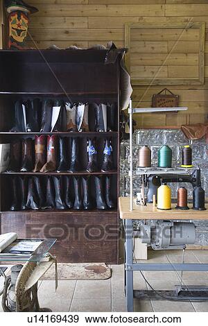 Traditional shoemaker workshop View Large Photo Image Stock Photo - Traditional shoemaker workshop. Fotosearch
