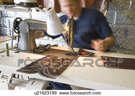 Stock Photo - Traditional shoemaker workshop. Fotosearch