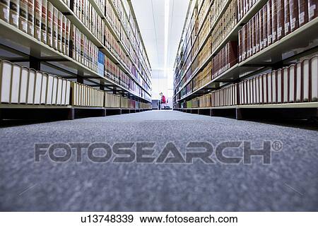 Stock Photo - University library. Fotosearch