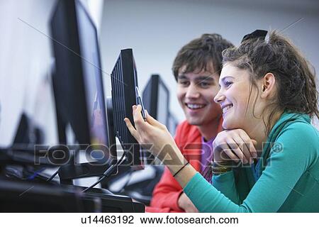 University students using computers View Large Photo Image Stock Image - University students using computers. Fotosearch