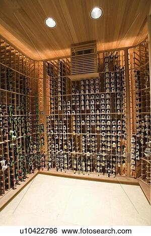 Wine cellar of Palm Springs home View Large Photo Image Stock Photograph - Wine cellar of Palm Springs home. Fotosearch