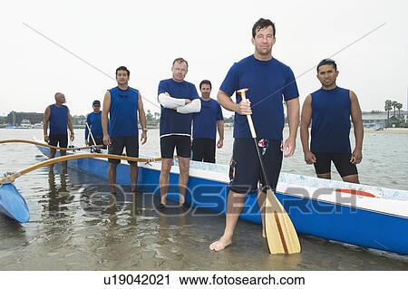 Outrigger canoeing team, group portrait View Large Photo Image Stock Image - Outrigger canoeing team, group portrait. Fotosearch