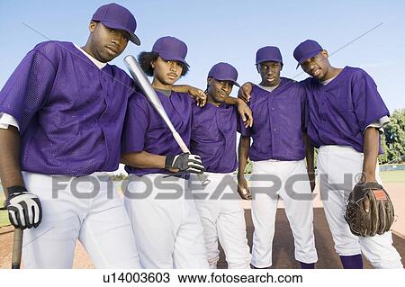 Baseball team mates, (portrait) View Large Photo Image Stock Image - Baseball team mates, (portrait). Fotosearch