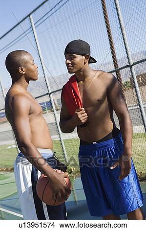 Basketball players having a conversation View Large Photo Image Picture - Basketball players having a conversation. Fotosearch