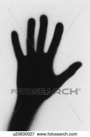 Black silhouette of human hand against white background, (b&w) View Large Photo Image Stock Photo - Black silhouette of human hand against white background, (b&w). Fotosearch