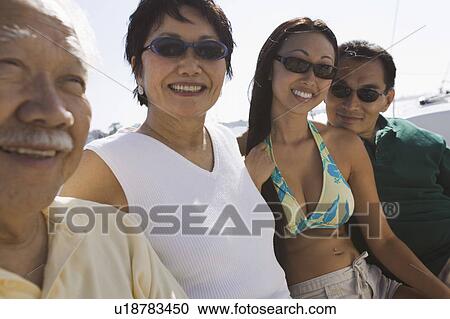 Boating family, (portrait) View Large Photo Image Stock Image - Boating family, (portrait). Fotosearch