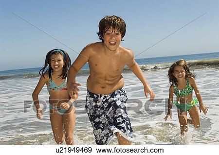 children in swimwear