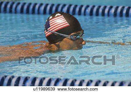 Stock Photo - Competitive Swimmer. Fotosearch