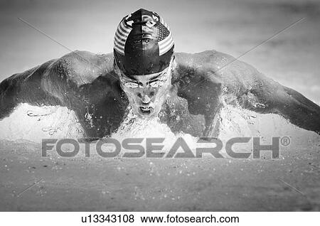 Competitive Swimmer View Large Photo Image Stock Photo - Competitive Swimmer. Fotosearch