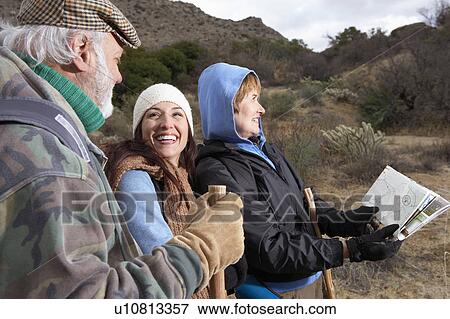 Family hiking in desert View Large Photo Image Stock Photo - Family hiking in desert. Fotosearch
