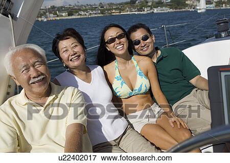 Family on Sailboat View Large Photo Image Stock Photo - Family on Sailboat. Fotosearch