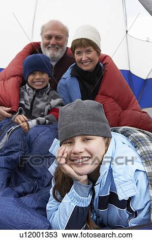 Grandparents and grandchildren (7-12) in tent, (portrait) View Large Photo Image Stock Image - Grandparents and grandchildren (7-12) in tent, (portrait). Fotosearch