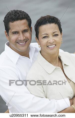 Stock Image - Happy Couple Outdoors. Fotosearch