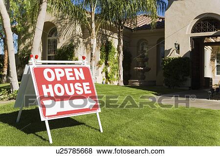 Stock Photo - Open House sign. Fotosearch