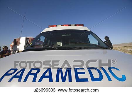 Stock Image - Paramedic ambulance. Fotosearch