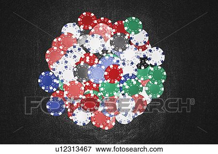 Pile of gambling chips, view from above View Large Photo Image Stock Photo - Pile of gambling chips, view from above. Fotosearch