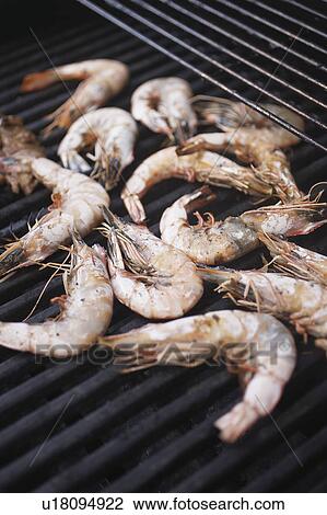 Shrimp on the Barbecue Grill View Large Photo Image Stock Image - Shrimp on the Barbecue Grill. Fotosearch