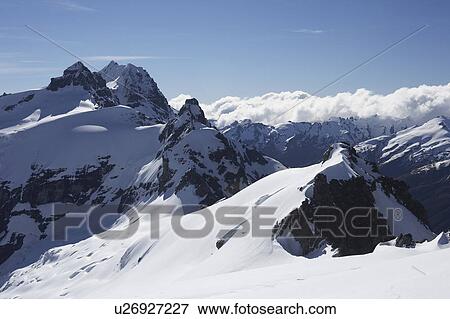 Snow-topped mountains View Large Photo Image Stock Photo - Snow-topped mountains. Fotosearch