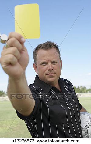 Soccer Referee Showing Yellow Card View Large Photo Image Stock Image - Soccer Referee Showing Yellow Card. Fotosearch