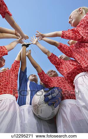 Stock Image - Soccer Team Before Match. Fotosearch