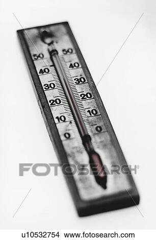 Picture - Thermometer, (b&w). Fotosearch