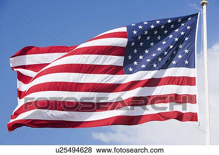 United States flag flapping View Large Photo Image Stock Photo - United States flag flapping. Fotosearch