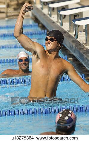 Winning Swimmer View Large Photo Image Picture - Winning Swimmer. Fotosearch