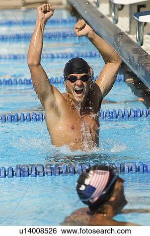 Winning Swimmer View Large Photo Image Stock Photograph - Winning Swimmer. Fotosearch
